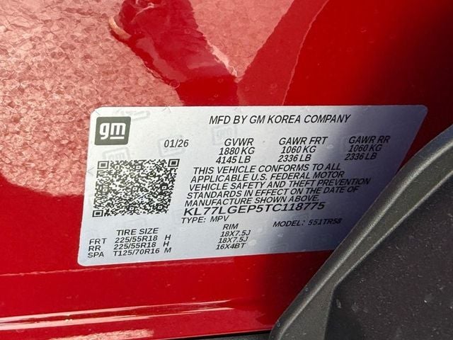 2026 Chevrolet Trax 1RS