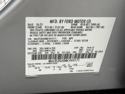 2021 Ford EcoSport SE