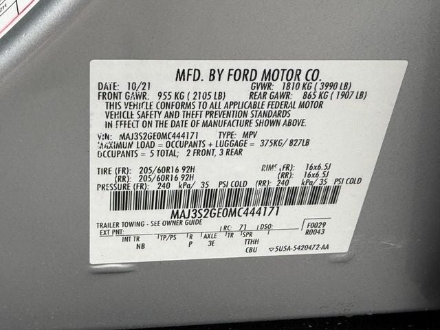 2021 Ford EcoSport SE