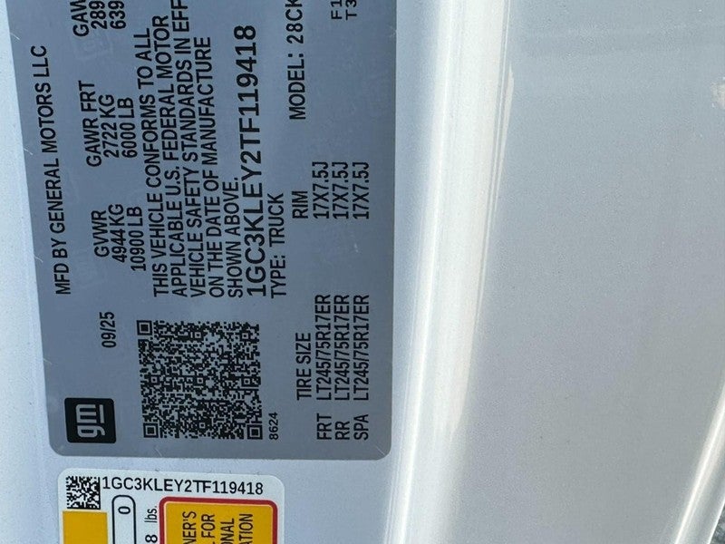 2026 Chevrolet Silverado 2500HD 4WD Reg Cab 142" Work Truck