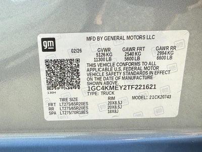 2026 Chevrolet Silverado 2500HD 4WD Crew Cab 159" Custom