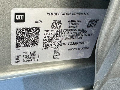 2026 Chevrolet Silverado 1500 4WD Crew Cab 147" RST