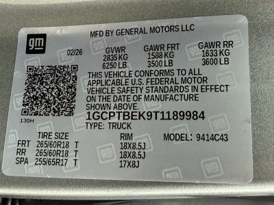 2026 Chevrolet Colorado 4WD Crew Cab WT