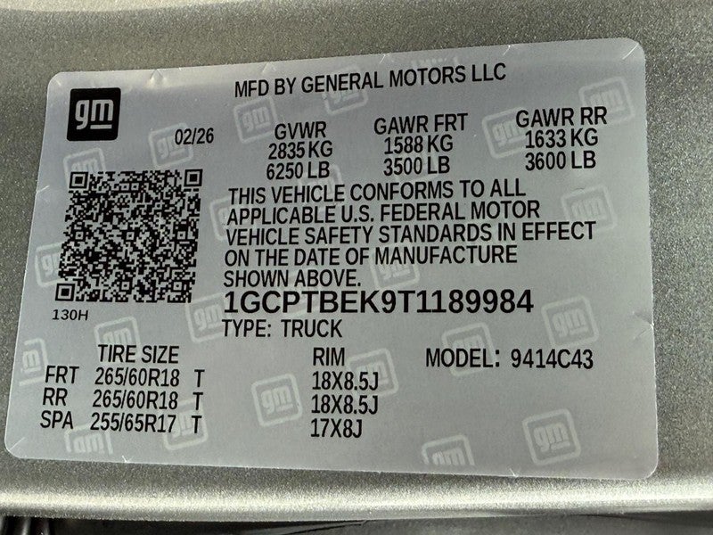 2026 Chevrolet Colorado 4WD Crew Cab WT