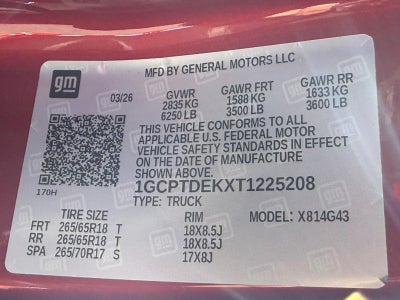 2026 Chevrolet Colorado 4WD Crew Cab Z71