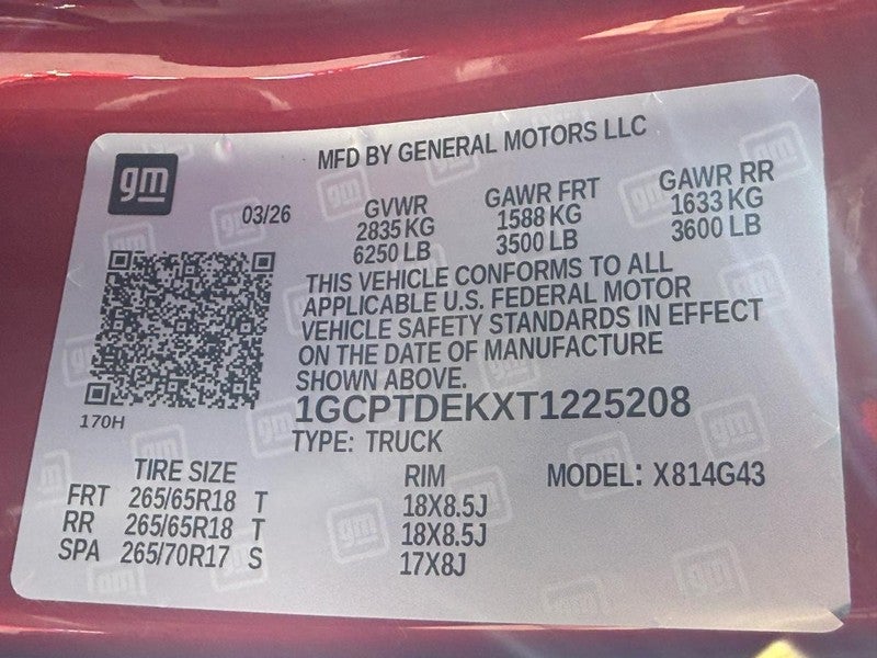 2026 Chevrolet Colorado 4WD Crew Cab Z71