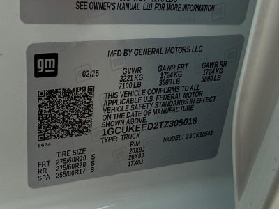 2026 Chevrolet Silverado 1500 4WD Crew Cab 147" RST