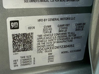 2026 Chevrolet Silverado 1500 4WD Crew Cab 147" RST