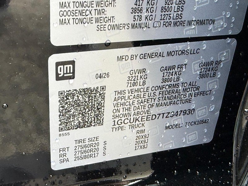 2026 Chevrolet Silverado 1500 4WD Crew Cab 147" RST