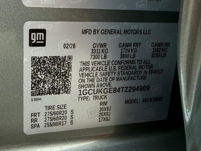 2026 Chevrolet Silverado 1500 4WD Crew Cab 147" LTZ