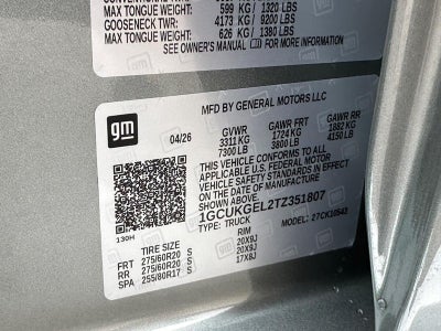 2026 Chevrolet Silverado 1500 4WD Crew Cab 147" LTZ