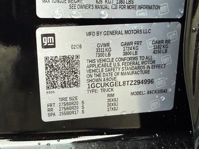 2026 Chevrolet Silverado 1500 4WD Crew Cab 147" LTZ