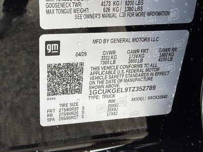 2026 Chevrolet Silverado 1500 4WD Crew Cab 147" LTZ