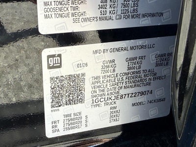 2026 Chevrolet Silverado 1500 4WD Crew Cab 147" High Country