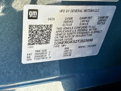 2026 Chevrolet Traverse FWD 4dr LT w/1LT