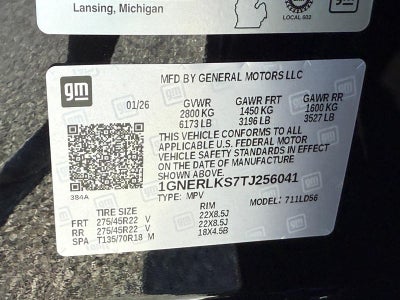 2026 Chevrolet Traverse FWD 4dr RS w/1RS