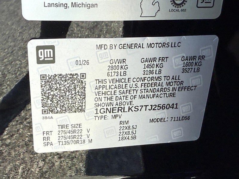 2026 Chevrolet Traverse FWD 4dr RS w/1RS