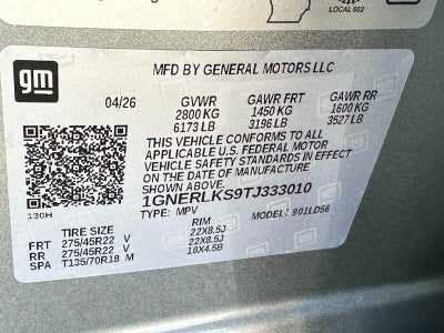 2026 Chevrolet Traverse FWD 4dr RS w/1RS