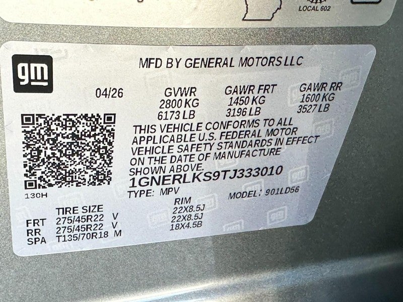 2026 Chevrolet Traverse FWD 4dr RS w/1RS