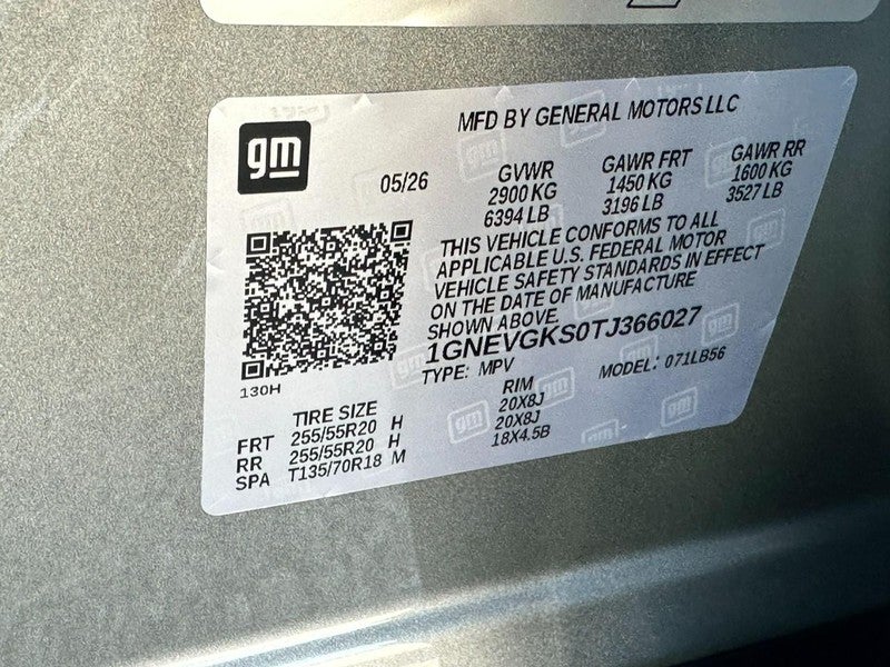 2026 Chevrolet Traverse AWD 4dr LT w/2LT