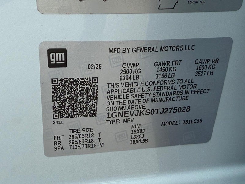 2026 Chevrolet Traverse AWD 4dr Z71