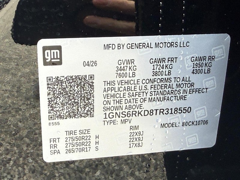 2026 Chevrolet Tahoe 4WD 4dr RST