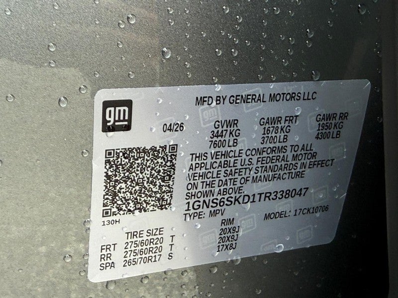 2026 Chevrolet Tahoe 4WD 4dr Premier
