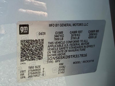2026 Chevrolet Tahoe 4WD 4dr Premier