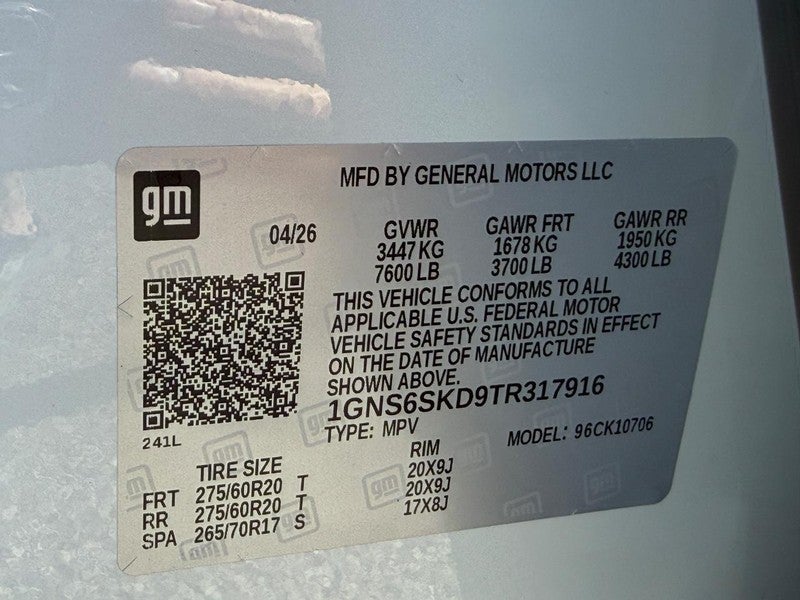 2026 Chevrolet Tahoe 4WD 4dr Premier