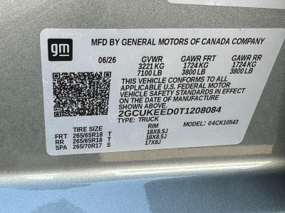 2026 Chevrolet Silverado 1500 4WD Crew Cab 147" RST