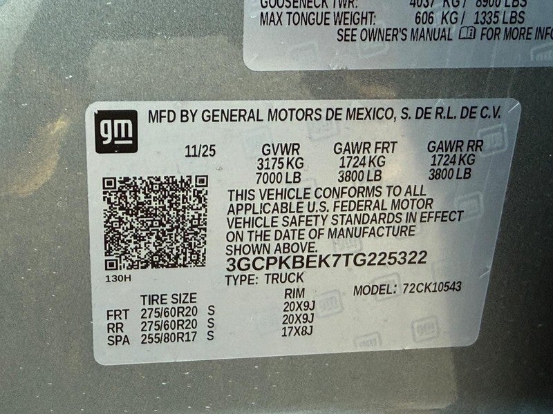 2026 Chevrolet Silverado 1500 4WD Crew Cab 147" Custom