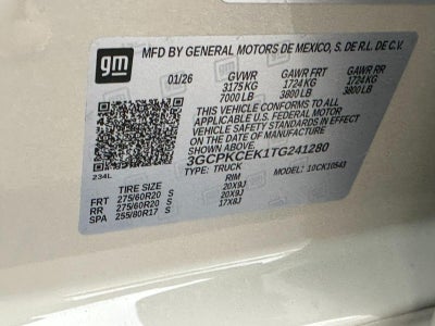 2026 Chevrolet Silverado 1500 4WD Crew Cab 147" Custom Trail Boss