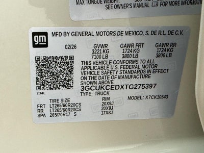 2026 Chevrolet Silverado 1500 4WD Crew Cab 147" Custom Trail Boss