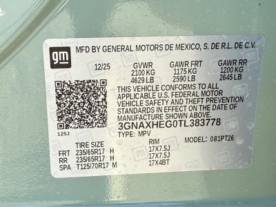 2026 Chevrolet Equinox FWD 4dr LT w/1LT