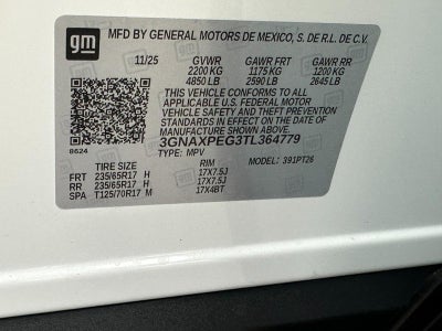 2026 Chevrolet Equinox AWD 4dr LT w/2LT