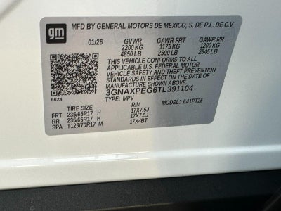 2026 Chevrolet Equinox AWD 4dr LT w/2LT
