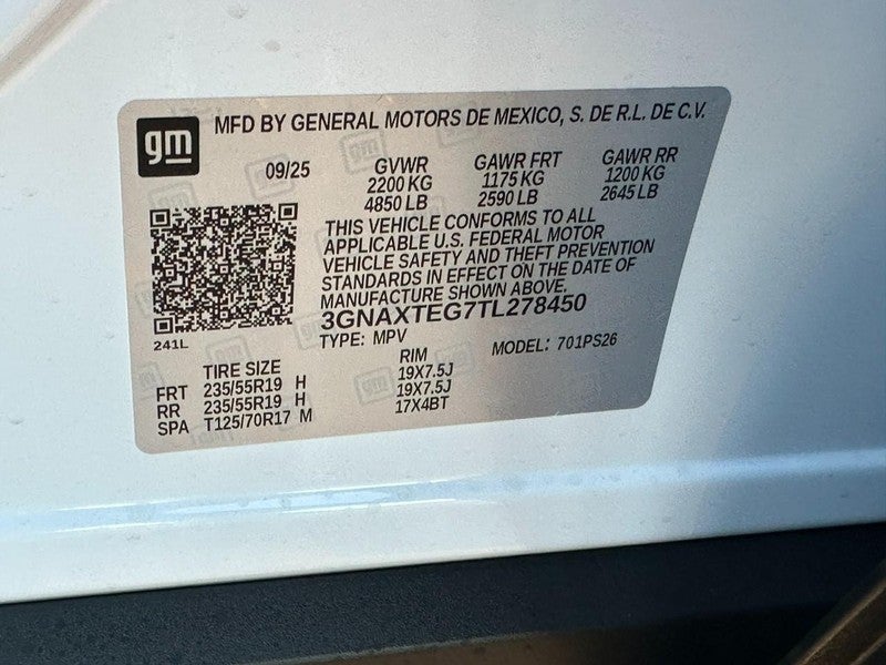 2026 Chevrolet Equinox AWD 4dr RS w/2RS