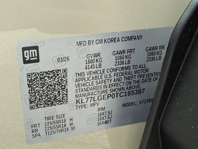 2026 Chevrolet Trax FWD 4dr 1RS