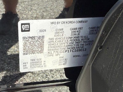 2026 Chevrolet Trax FWD 4dr 1RS