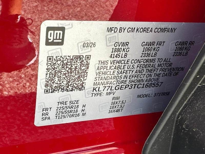 2026 Chevrolet Trax FWD 4dr 1RS