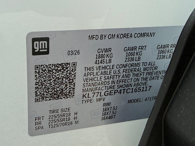 2026 Chevrolet Trax FWD 4dr 1RS