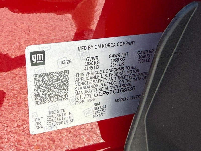 2026 Chevrolet Trax FWD 4dr 1RS