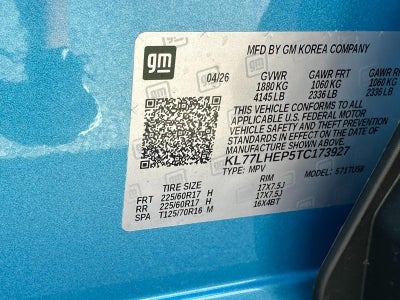 2026 Chevrolet Trax FWD 4dr LT