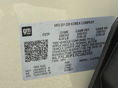 2026 Chevrolet Trax FWD 4dr 2RS