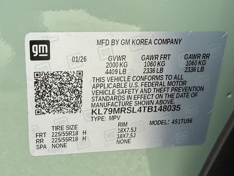 2026 Chevrolet TrailBlazer AWD 4dr LT