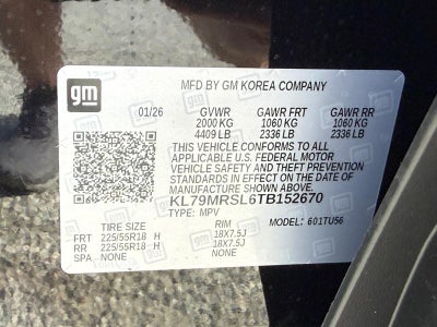 2026 Chevrolet TrailBlazer AWD 4dr LT