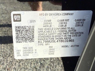 2026 Chevrolet TrailBlazer AWD 4dr RS