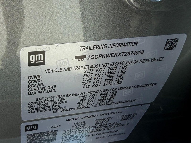 2026 Chevrolet Silverado 1500 4WD Crew Cab 147" RST