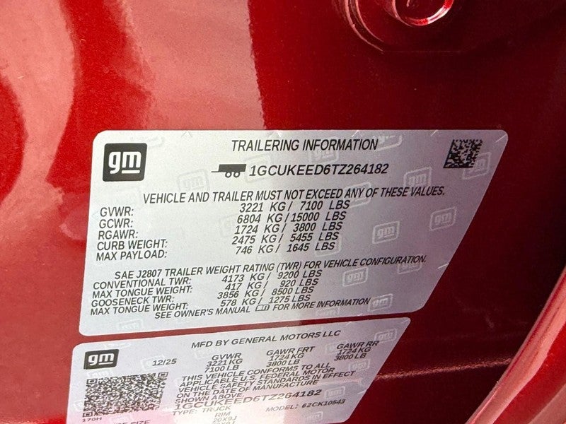 2026 Chevrolet Silverado 1500 4WD Crew Cab 147" RST