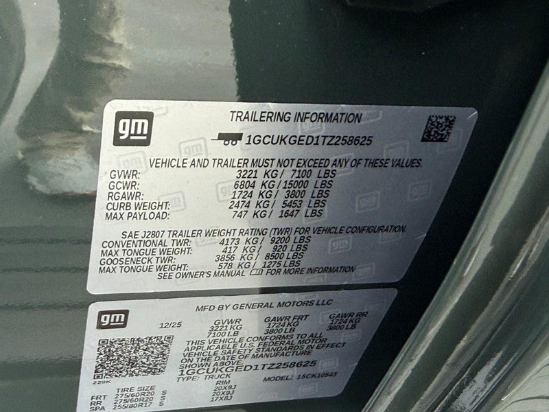 2026 Chevrolet Silverado 1500 4WD Crew Cab 147" LTZ